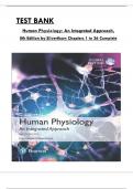 Test Bank - Human Physiology: An Integrated Approach, 8th Global Edition by Silverthorn, All 26 Chapters Covered, Verified Latest Edition