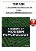 Test Bank for A History of Modern Psychology 6th Edition by Goodwin, ISBN: 9781119779261, All 15 Chapters Covered, Verified Latest Edition