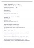 MCB 2610 Chapter 7 Part 1 Question and answers 100% correct 2024/2025