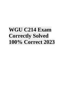 WGU C214 Final Exam Questions and Answers 2023 (Solved Rated A+)