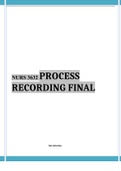 NURS 3632 PROCESS RECORDING FINAL. VERIFIED BY EXPERT TUTOR