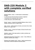 DAD-220 Module 2 with complete verified solutions