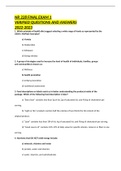 NR 228 FINAL EXAM 1 VERIFIED QUESTIONS AND ANSWERS 2022-2023