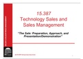 Entrepreneurial Sales-The Sale - Preparation, Approach, and Presentation_Lecture2