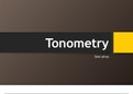 Optometric instruments : tonometry 