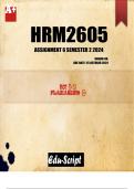 HRM2605 Assignment 6 (ANSWERS) Semester 2 2024 - DUE 25 October 2024