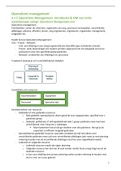 Samenvatting functioneel management gebied Operations Management