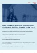 CCHP Standards For Health Services In Jails (Everything You Need For CCHP Exam) 2024 Questions and answers