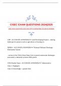 CISEC EXAM QUESTIONS 2024|2025 WITH GUARANTEED ACCURATE ANSWERS