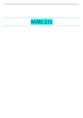 NURS 231 MODULE 1 EXAM| VERIFIED SOLUTION 