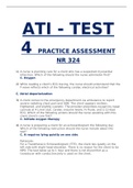 ATI - TEST 4 PRACTICE ASSESSMENT NR 324 MIDTERM STUDY