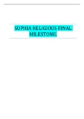 SOPHIA RELIGIOUS FINAL MILESTONE.