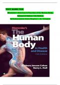 TEST BANK for Memmler's Structure & Function of the Human Body, Enhanced Edition 14th Edition by Barbara Janson Cohen all Chapters 1-25 fully covered, ISBN: 9781496380500