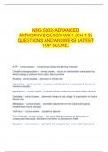    NSG 5003- ADVANCED PATHOPHYSIOLOGY-WK 1 (CH 1-3) QUESTIONS AND ANSWERS LATEST TOP SCORE.