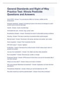 General Standards and Right of Way Practice Test: Illinois Pesticide Questions and Answers