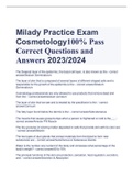 Exam (elaborations) Milady  Cosmetology (Cosmetology) 