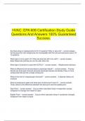 HVAC: EPA 608 Certification Study Guide Questions And Answers 100% Guaranteed Success.