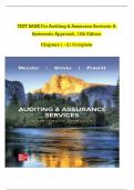 Test Bank for Auditing & Assurance Services A Systematic Approach 12th edition [Messier 2024] || All Chapter ( 1-21 ) A+.