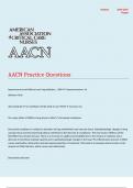 AACN Practice Questions With complete solutions