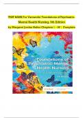 Test bank For Varcarolis' Foundations of Psychiatric-Mental Health Nursing 9th Edition