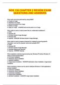 NOS 130 CHAPTER 2 REVIEW EXAM QUESTIONS AND ANSWERS