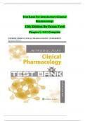 Test Bank For Introductory Clinical Pharmacology 12th Edition By Susan Ford Chapter 1-54 | Complete Guide Newest Version 2023