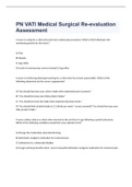 PN VATI Medical Surgical Re-evaluation Assessment exam 2023 with 100% correct answers