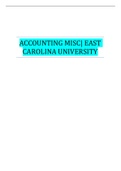 ACCOUNTING MISC| EAST CAROLINA UNIVERSITY