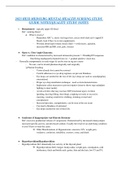 2023 HESI MEDSURG MENTAL HEALTHCARE NURSING STUDY GUIDE NOTES/QUALITY STUDY NOTES