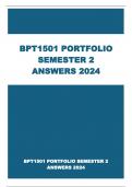 BPT1501 PORTFOLIO SEMESTER 2 ANSWERS 2024