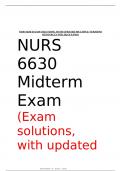 NURS 6630 (EXAM SOLUTIONS, WITH UPDATED MULTIPLE VERSIONS RESOURCES FOR 2024 EXAMS)