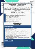 Agile for PMP Agile Certified Practitioner (PMI-ACP) 2024 – 2025 Agile for PMP (PMI-ACP) Exam 1 Review Study Guide with Verified Solutions | 100% Pass Guaranteed | Graded A+ |