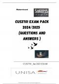 CUS3701 EXAM PACK 2024/2025  {QUESTIONS AND ANSWERS }