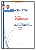 CIVIL PROCEDURE 2022 EXAM PACK