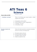 ATI TEAS 6 SCIENCE FLASCARDS QUIZLET