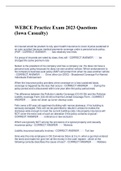 WEBCE Practice Exam 2023 Questions  (Iowa Casualty)