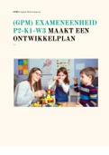 (GPM) Exameneenheid P2-K1-W3 Maakt een ontwikkelplan