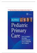 Test Bank for Burns' Pediatric Primary Care 8th Edition by Dawn Lee Garzon, Mary Dirks, Martha Driessnack, Karen G. Duderstadt, and Nan M. Gaylord