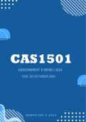 CAS1501 Assignment 6 Semester 2 2024  | October 2024