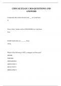 CHM 142 EXAM 1 2024 QUESTIONS AND ANSWERS