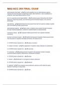 NAU ACC 205 FINAL EXAM QUESTIONS WITH COMPLETE SOLUTIONS, GRADED A+