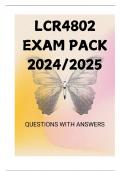 LCR4802 EXAM MCQ PACK 2024/2025