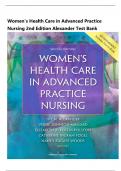 Women's Health Care in Advanced Practice Nursing 2nd Edition Alexander Test Bank