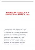 HONDROS BIO 253 PRACTICAL 2 EXAM WITH ALL NEEDED TO PASS