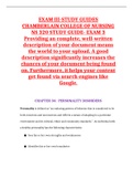 NS 320 STUDY GUIDE- EXAM 3