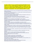 Leaders Safety Course and Occupational Health Course (LSC) U.S Army 2023;Module 6 Quiz. To make sure you retain the critical safety information that you need as the company commander. You need minimum 80% to pass