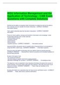 WGU Information Management and the Application of Technology - C468 Exam Questions with Complete Solutions