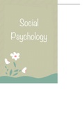 Social Psychology notes (all lectures and chapters) 2022/23