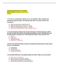 Advanced Cardiovascular Life Support {ACLS} Exam Version A and B Latest 2022 [Questions & Answers]