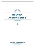 RSE4801 ASSIGNMENT 5 ANSWERS 2024  